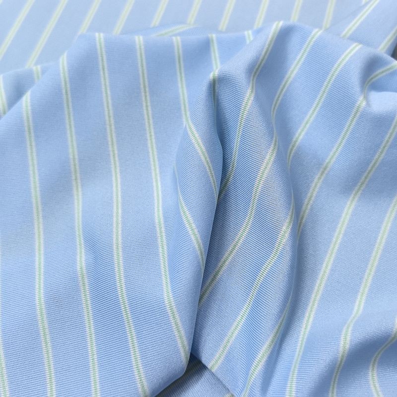 Polyester Spandex Yarn-dyed Horizontal Stripe Fabric high quality